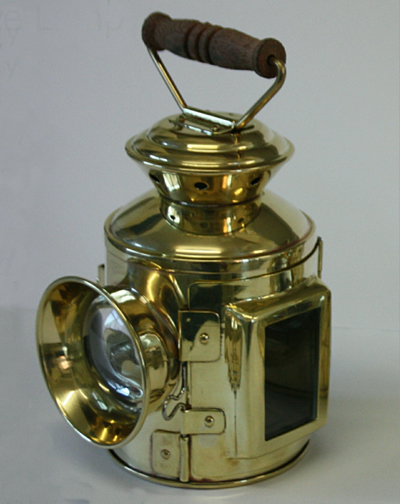 Canford - Polished Brass Traction Engine Lamp