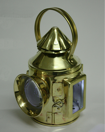 Corfe - Polished Brass Traction Engine Lamp