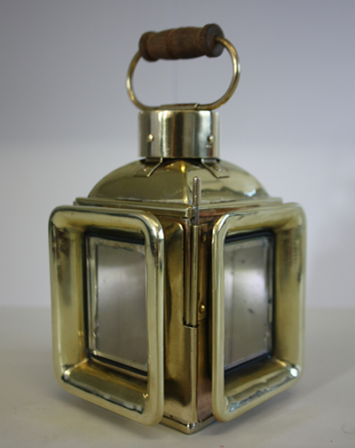 Regis - Polished Brass Traction Engine Lamp